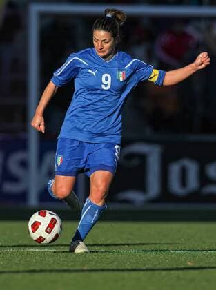 27 November 2010: Italy s Patrizia Panico (9) dribbles the soccer ball in game action. The USA defeated Italy by the score of 1-0 at Toyota Park in Bridgeview, IL. Icon164112710070 EDITORIAL USE ONLY