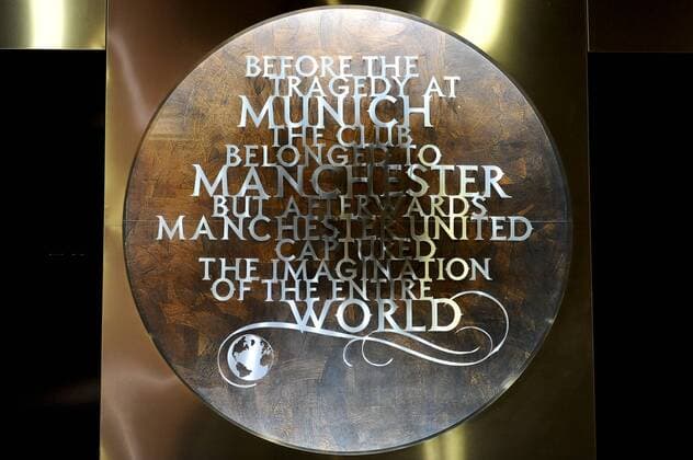 Munich air disaster memorial at Old Trafford xRoganxThomsonx  ActionPlus11122560 o0 Manchester United (ManU) Premier League