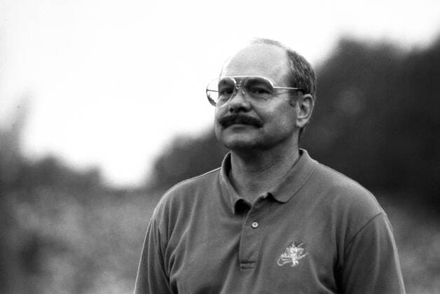 Trainer Klaus Schlappner (Saarbrücken) o0 Saison 1988 1989 1. BL, Eintracht Frankfurt - 1. FC Saarbrücken 2:0 Relegation
