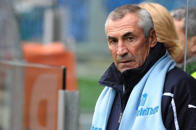 Fußball, Trainerhistorie Lazio Rom von 1997 bis heute Edoardo Reja, Trainer Lazio - Lazio Rom (Blau) vs Udinese Calcio (Orange) AntoniettaXBaldassarre