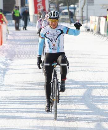 Internationales Radcross, Dagmersellen: Sabine Spitz GER - Siegerin bei den Damen o0 Freude 