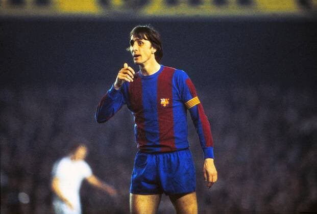 Johan Cruyff (Barca), FC Barcelona - Aston Villa  o0 UEFA Cup EC 3