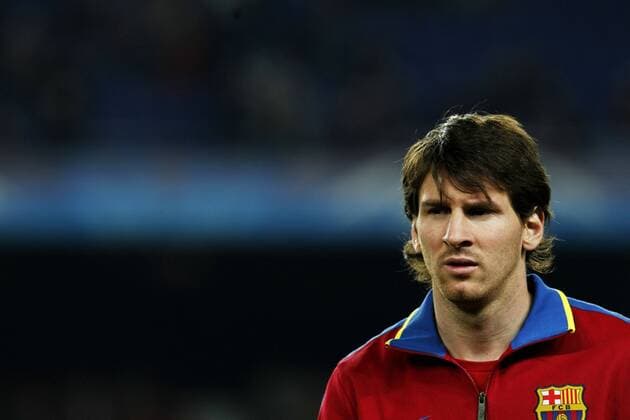 Lionel Messi (Barcelona), OCTOBER 20, 2010 - Football : UEFA Champions League Group D match between FC Barcelona Barc (red) and FC Kopenhagen (white) at the Camp Nou Stadium in Barcelona, Spain, October 20, 2010.  (002150)