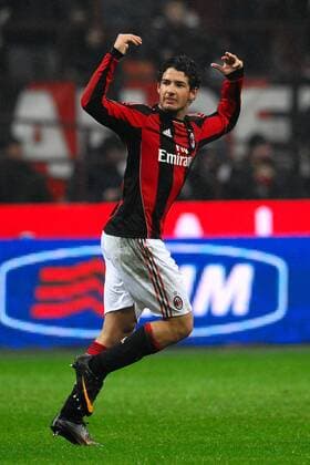 Alexandre PATO celebrates scoring - 09 01 2011 Stadio Giuseppe Meazza San Siro - Serie A 2010 2011 AC Milan (red) Vs Udinese Calcio (white) Andreaxstaccioli