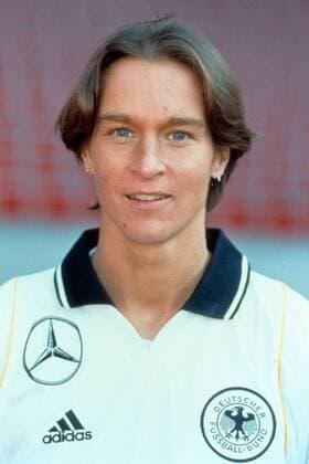 Martina Voss (Deutschland DFB) Fußball Länderspiel Damen Nationalmannschaft 1999 Frauenfußball Frauen Porträttermin Porträt Aufnahmedatum geschätzt