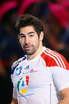Handball : Frankreich (weiß) - Kroatien (rot) - 24. Tournoi FDJ de Paris Ile de France - Finale - 09.01.2011 - Nikola Karabatic (Frankreich) - ABIBARDxFEP - 