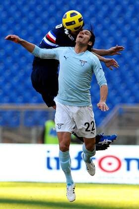 Pietro ACCARDI Sampdoria, Sergio FLOCCARI Lazio - Lazio Rom (hellblau) vs Sampdoria Genua (dunkelblau) Andreaxstaccioli