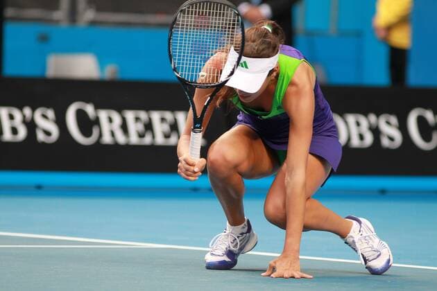 Ana Ivanovic, SRB, playing the first round of the 2011 Australian Open women s singles championships in Melbourne, 18 01 2011 -