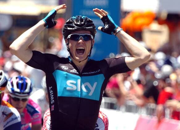 Tour Down Under 2011 - 2. Etappe - Tailem Bend - Mannum - Ben Swift (Team Sky) holt den Etappensieg - 