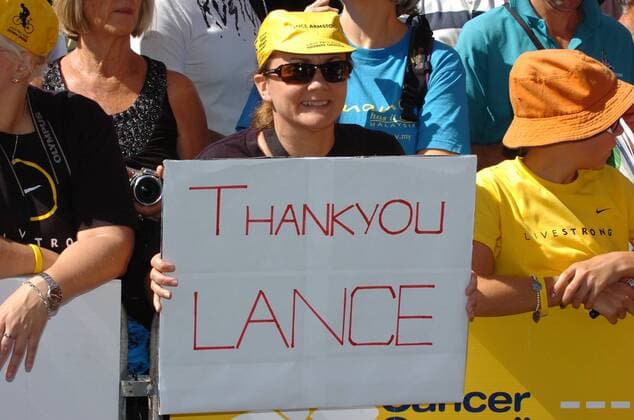 2011, Tour Down Under, Etappe 4 Noorwood - Strathalbyn, Radioshack 2011, Lance Armstrong Fan , Noorwood 