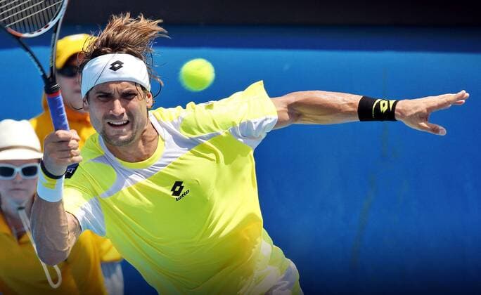 Grand Slam, Bild zeigt David Ferrer (ESP). 