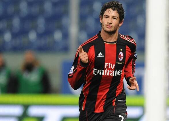 Sampdoria Genua (blau) vs AC Milan: ALEXANDRE PATO