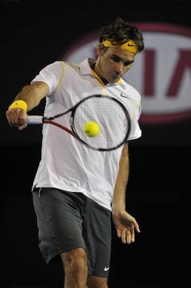 Roger Federer of Switzerland - semifinal round australian open 2011 day 11 