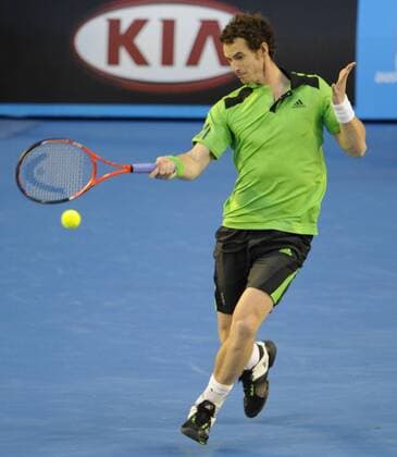 Australian Open Tennis: Andy Murray of GBR returns a shot on day twelve of the 2011 Australian Open xEstherxLimx  ActionPlus11134232 o0 Andrew