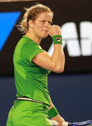 Kim Clijsters, BEL, playing the final of the 2011 Australian Open women s singles championships in Melbourne, 29 01 2011 -