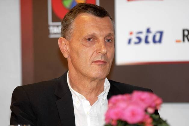 Nationaltrainer Heiko Salzwedel (RUS) bei der Pressekonferenz im Velodrom beim 100. Berliner Sechstagerennen o0 Trainer