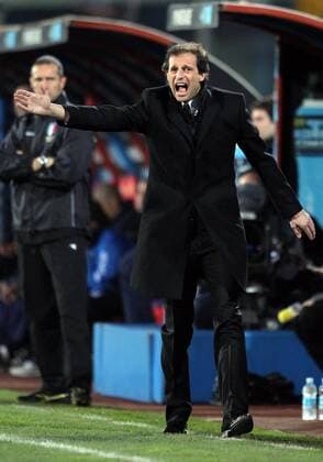Catania 29 01 2011, Serie A 2010 2011, Catania Calcio - AC Mailand: Trainer Massimiliano Allegri (AC Mailand) 