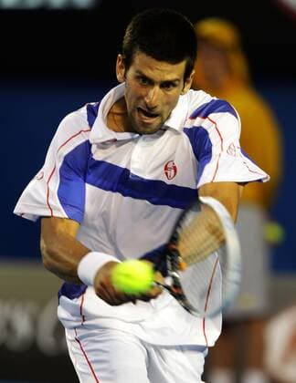 Australian Open 2011, Melbourne Park,ITF Grand Slam Tennis Tournament . Herren Finale, Endspiel, Novak Djokovic (SRB) --- PUBLICATIONxONLYxINxGER