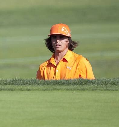 Jan 30, 2011 - Torrey Pines, California, U.S. - Golfer RICKIE FOWLER (USA) in his sunday orange PUMA outfit at the 2011 Farmers Insurance Golf Open at Torrey Pines golf course. - ZUMAr19