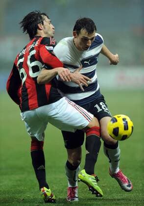 Nicola LEGROTTAGLIE (AC Mailand, li.) gegen Libor KOZAK (Lazio) - AC Mailand vs. Lazio Rom - NicoloXZangirolami