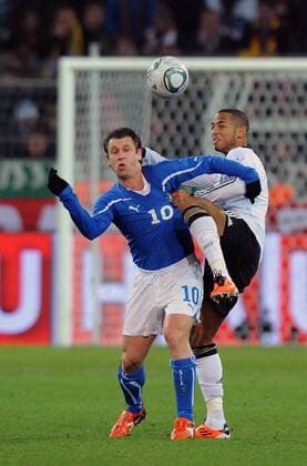 Antonio CASSANO (ITA, L), Dennis AOGO (GER) Dortmund, Germany Vs Italy - Friendly Match NicoloxZangirolami
