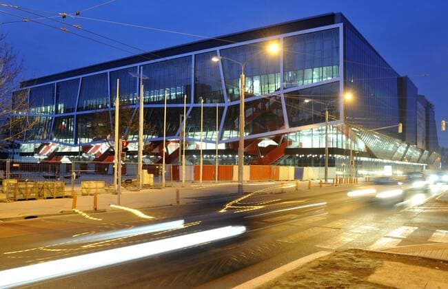Ondrej Nepela Arena is seen in Bratislava, Slovakia on Feb. 10, 2011. Ondrej Nepela Arena will host ice hockey 2011 IIHF World Championship in April and May. The Arena is still under reconstruction for the championship. (CTKxPhoto JanxKoller)  CTKPhoto9201102101095501