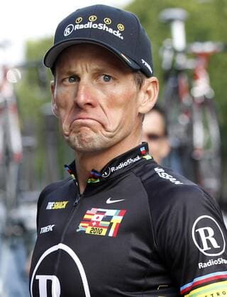 Feb 16, 2011 - LANCE ARMSTRONG closes the book on a failed comeback, as he announces retirement. Seven-time Tour de France champion Lance Armstrong says he wants to devote himself to his family and charitable work. A federal grand jury investigation into allegations that he used performance-enhancing drugs is still ongoing. PICTURED: July 25, 2010 - Paris, France - Radioshack team rider Lance Armstrong of the U.S. reacts during the lap of honor with his team after the 20th and final stage of the 97th Tour de France cycling race, between Longjumeau and Paris. - ZUMAz03