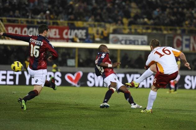 Tor von Daniele De Rossi (Roma, R) - Serie A - FC Bologna - AS Rom 0:1 - Insidefoto