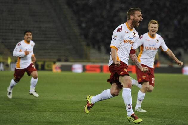 Torjubel Daniele De Rossi (Roma, vorn) - Serie A - FC Bologna - AS Rom 0:1 - Insidefoto