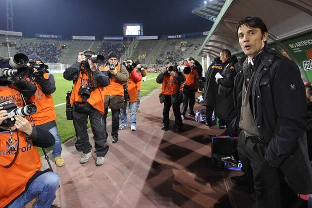 Trainer Vincenzo Montella (Roma, R) - Serie A - FC Bologna - AS Rom 0:1 - Insidefoto