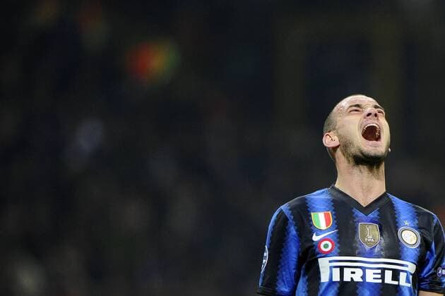 Champions League - Inter Mailand (blau) - FC Bayern München (rot) 0:1 - Wesley Sneijder 