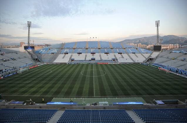 Fußball, Stadiongeschichte Olympique Marseille Champions League Round of 16 First Leg - Olympique Marseille - General view of the Stade Velodrome, Marseille  Stadion
