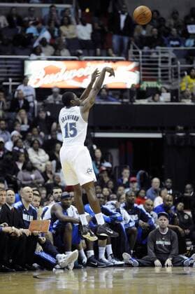 26 February 2011: Washington Wizards guard Jordan Crawford (15) in action against the Dallas Mavericks at the Verizon Center in Washington, D.C. where the Dallas Mavericks defeated the Washington Wizards 105-99. Icon749110226033 EDITORIAL USE ONLY