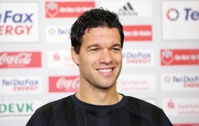 Mittwoch 14.07.2010, Pressekonferenz in Leverkusen , Bayer 04 Leverkusen, Vorstellung von Michael Ballack (B04) DeFodi028