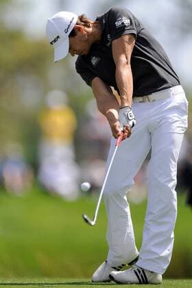 Mar. 3, 2011 - Palm Beach Gardens, FL - High winds were the story of the day as 2010 champion Camilo Villegas (COL) tees off at the PGA Honda Classic at PGA National Resort & Spa in Palm Beach Gardens, - ZUMAx71