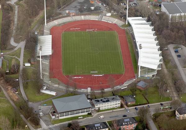 Fußball, Stadiongeschichte SG Wattenscheid 09 Lohrheide-Stadion, Wattenscheid, Bochum, Ruhrgebiet, Nordrhein-Westfalen, Germany, Europa o0 Umfeld Umgebung Fussball SG 09