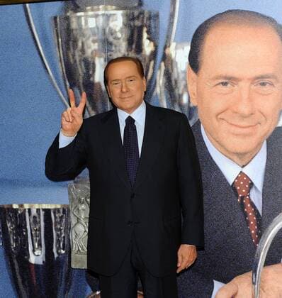 Mailand 13 03 2011 - Jubiläumsfeier zur 25jährigen Eigentümerschaft Berlusconis am AC Mailand - - Silvio Berlusconi (Premierminister ITA) 