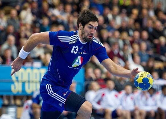 Nikola KARABATIC (FRA) Vorrunde Gruppe A: Frankreich - Spanien in Kristianstad am 20.01.2011. Handball 22. Handball Weltmeisterschaft der Männer in Schweden 2011. -- 22nd. Men s Handball World Championship in Sweden 2011,