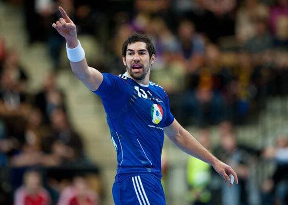 Nikola KARABATIC (FRA) Vorrunde Gruppe A: Frankreich - Spanien in Kristianstad am 20.01.2011. Handball 22. Handball Weltmeisterschaft der Männer in Schweden 2011. -- 22nd. Men s Handball World Championship in Sweden 2011,