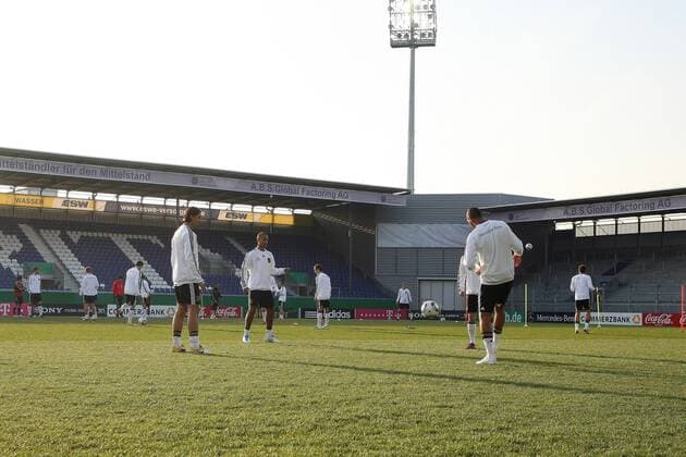 Training Deutschland, V.li Sami Khedira, Dennis Aogo und Jerome Boateng