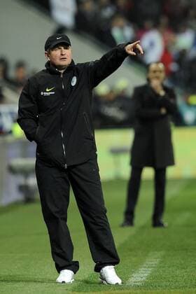 Slowenien vs. Italien in Ljubljana --- Nationaltrainer Matjaz Kek (SLO)  o0 Trainer
