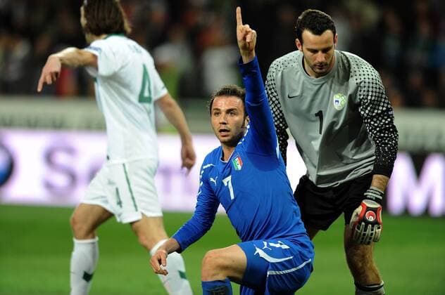 Giampaolo Pazzini (ITA) --- Slowenien (weiß) vs. Italien (blau) nicoloxzangirolami