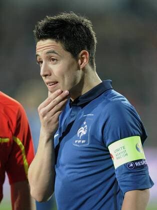 FUSSBALL INTERNATIONAL EURO Qualifikation 2012 09.02.2011 Luxemburg - Frankreich Samir NASRI (Frankreich) 