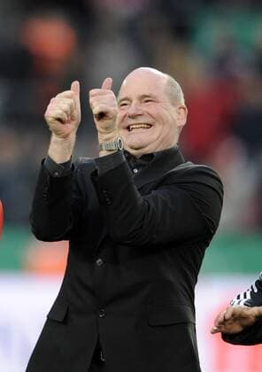 Manager Siegfried DIETRICH (Frankfurt), Freude, Jubel, Sieg, Fussball DFB-Pokal der Frauen, Finale, 1. FFC Frankfurt - 1.FFC Turbine Potsdam 2:1, am 26.03.2011 in Koeln, Saison 2010 2011,