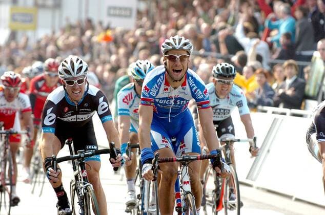 Gent - Wevelgem 2011; Tom Boonen (BEL Quick Step, Mitte), Sieger von Gent-Wevelgem  o0 Sprint Zielsprint Massensprint Zielankunft Sieg, Sieger