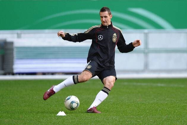 Training Deutsche Nationalmannschaft am 28.03.2011 in Düsseldorf Miroslav Klose ( Deutschland )