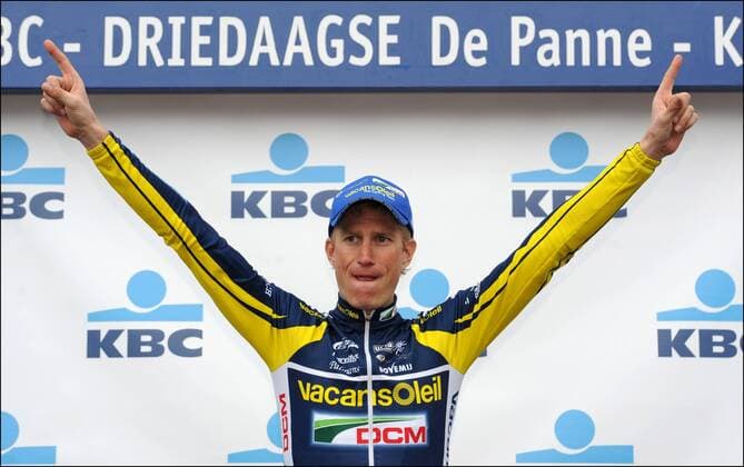 KBC DRIEDAAGSE DE PANNE KOKSIJDE - 3 TROIS JOURS DE LA PANNE ETAPPE 2 : OUDENAARDE - KOKSIJDE LIEUWE WESTRA (VACANSOLEIL) --- xVINCENTxKALUTxPHOTOxNEWSx  o0 Jubel Freude