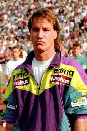 Fußball, DFB-Pokalfinale 1991 1992, Hannover 96 - Borussia Mönchengladbach DFB Pokal 1991 1992 Hannover 96 gegen Borussia Mönchengladbach 4:3 i.E. am 23.05.1992 im Berliner Olympiastadion. Trainer Michael Lorkowski (Hannover). o0 Berlin, Porträt