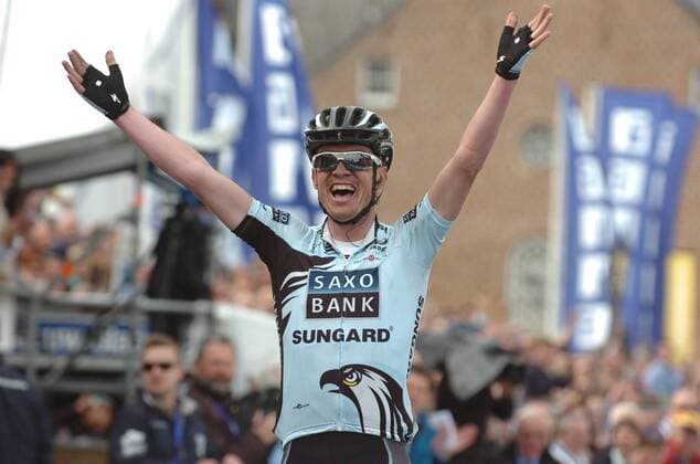 2011, Ronde de Flanderen, Team Saxo Bank - Sungard 2011, Sieger Nick Nuyens (Saxo), Ninove  o0 Jubel Freude