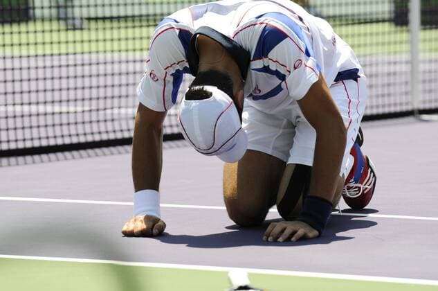 NOVAK DJOKOVIC (SRB) in the Sony Ericsson Open - ZUMAsd3 o0 Enttäuschung